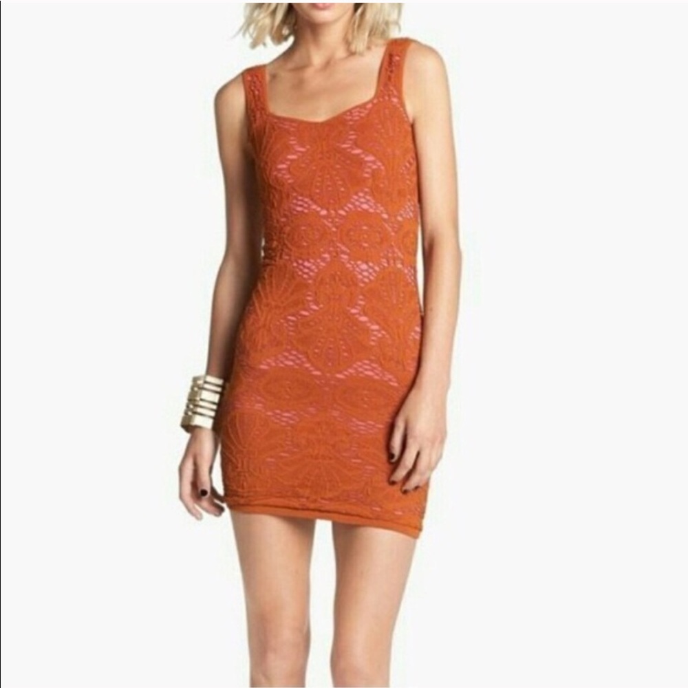 🐚 NWOT Free People Medallion Body Con Knit Dress